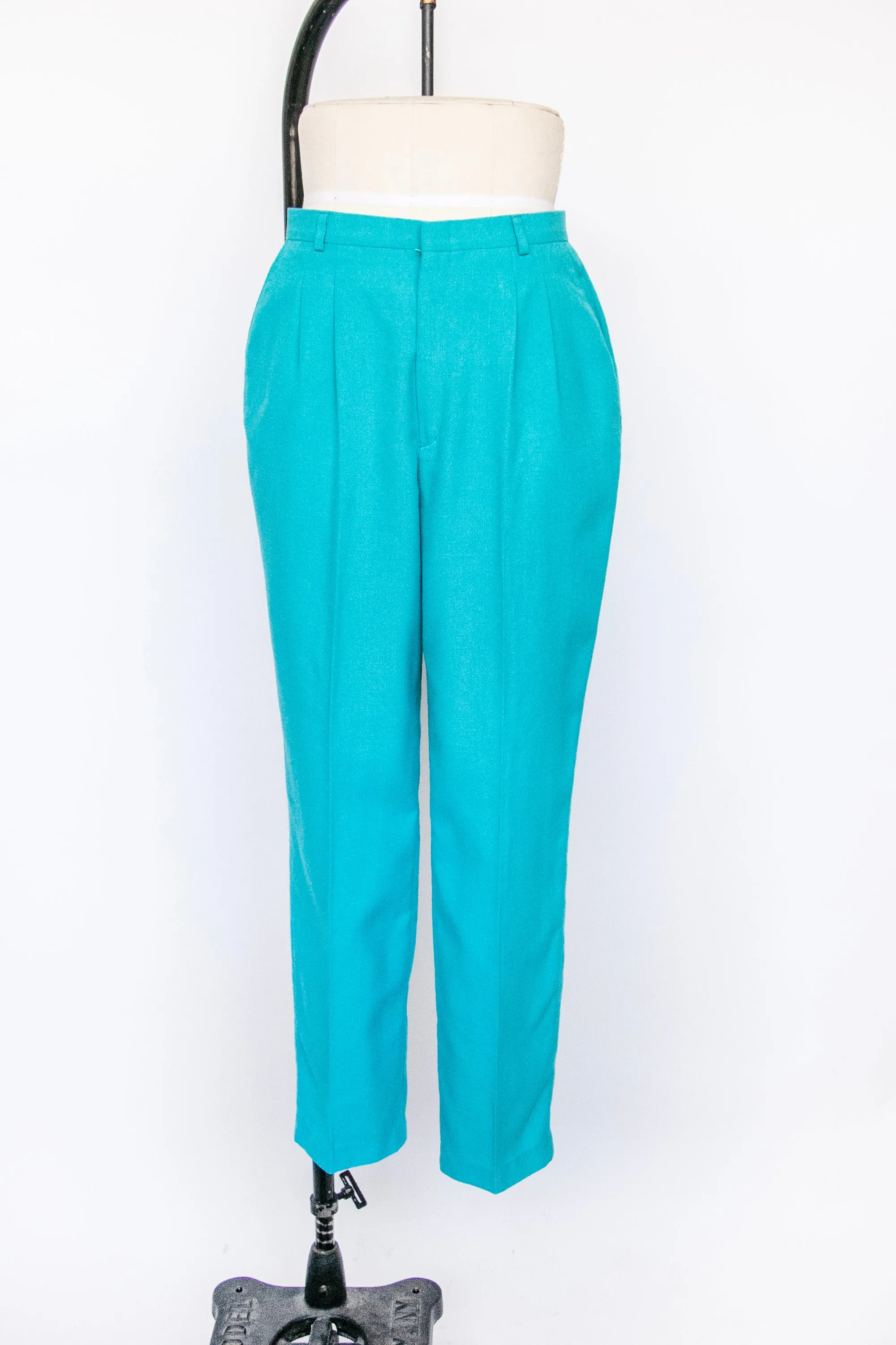 1990s Pants Trousers High Waist Tapered Leg M