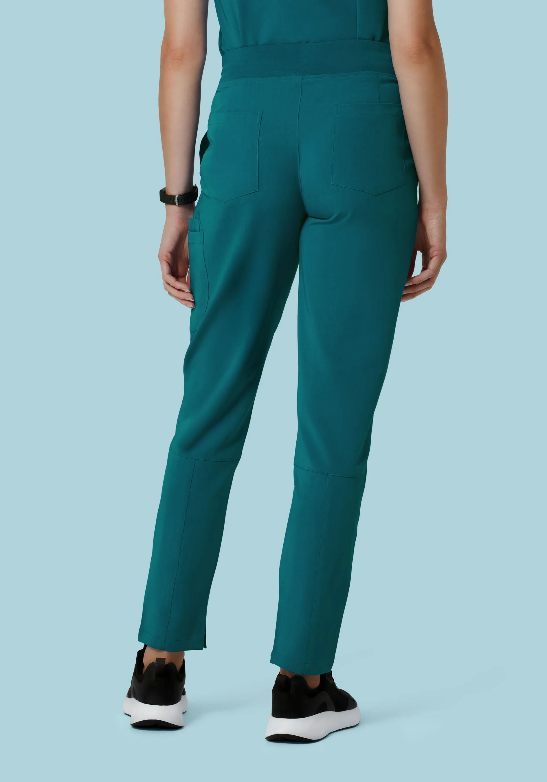 6 Pocket Slim Pants Caribbean Blue