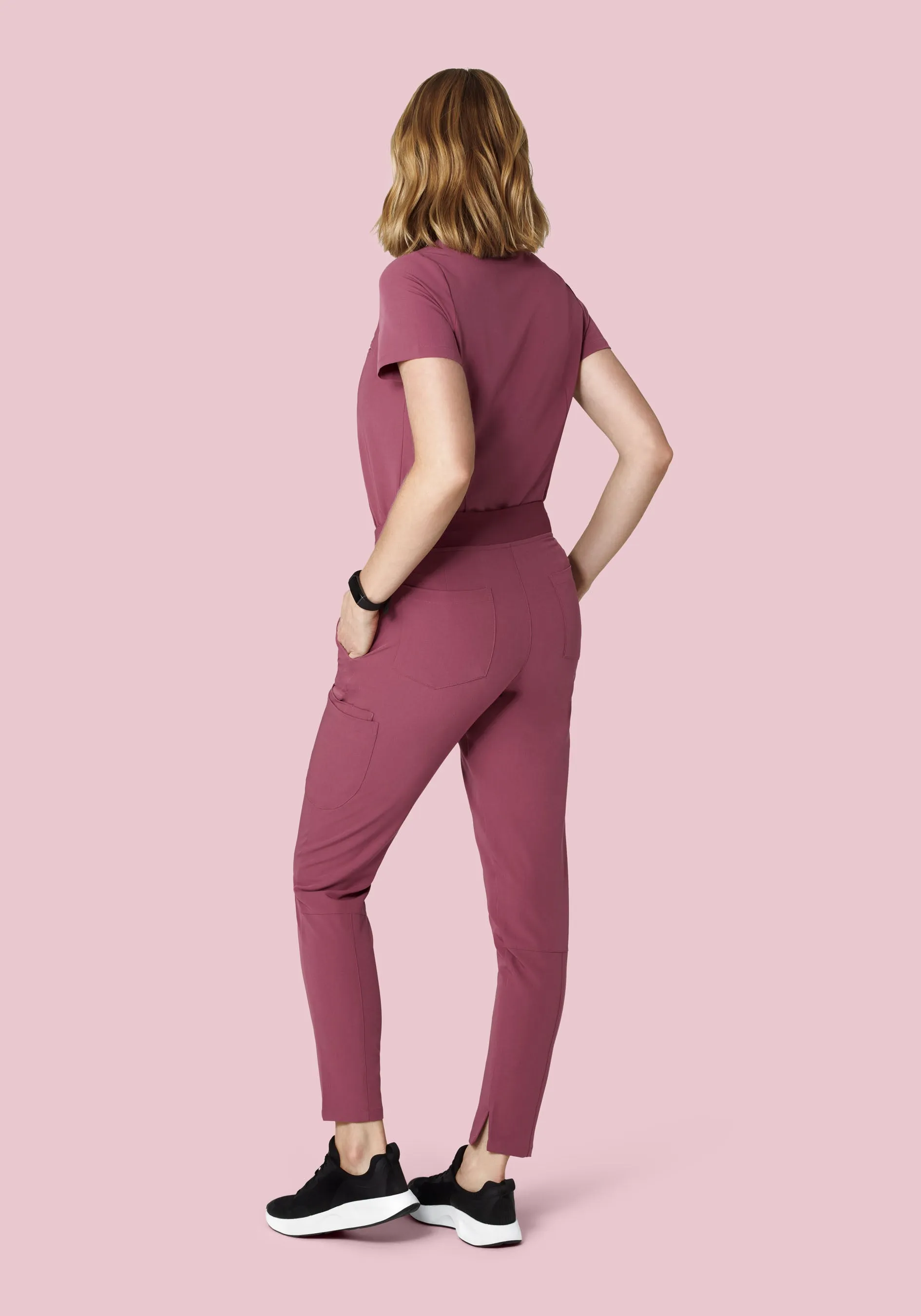 6 Pocket Slim Pants Deep Mauve