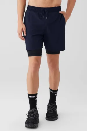 7'' Unity 2 In 1 Short - Navy/Black