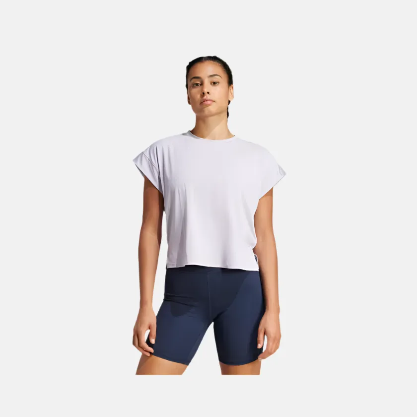 Adidas Studio Women's Training T-shirt -Silver Dawn/Grey Two