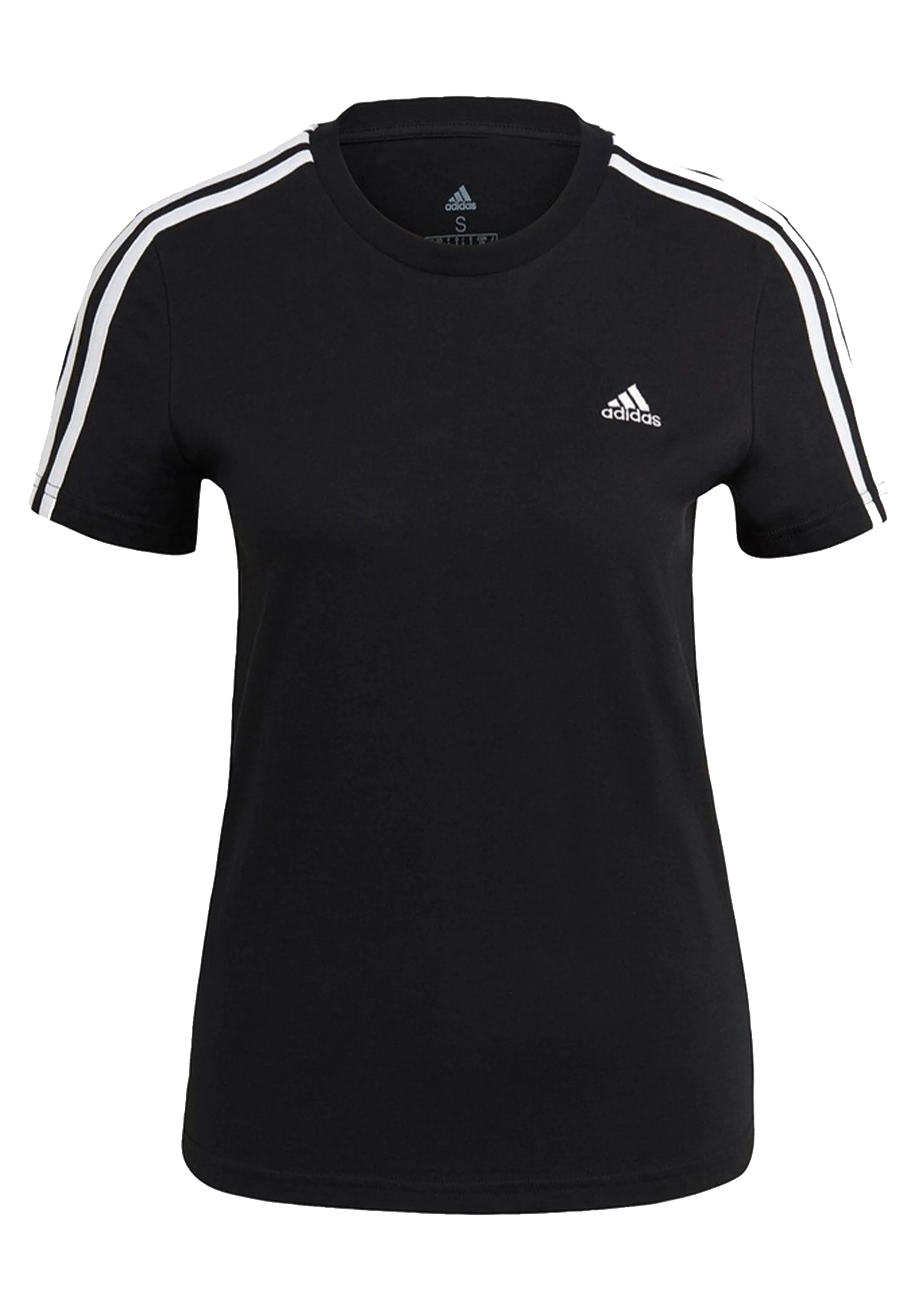 Adidas Womens 3 Stripe Tee <BR> GL0784