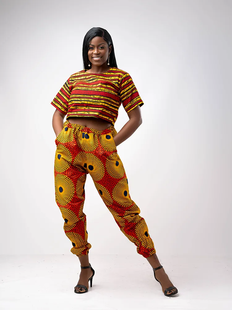 African Print Adeola baggy pants