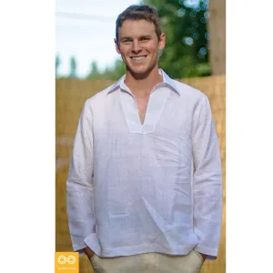 Ahimsa V-Collar Organic Hemp Shirt