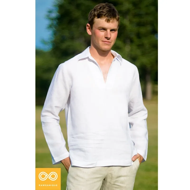 Ahimsa V-Collar Organic Hemp Shirt