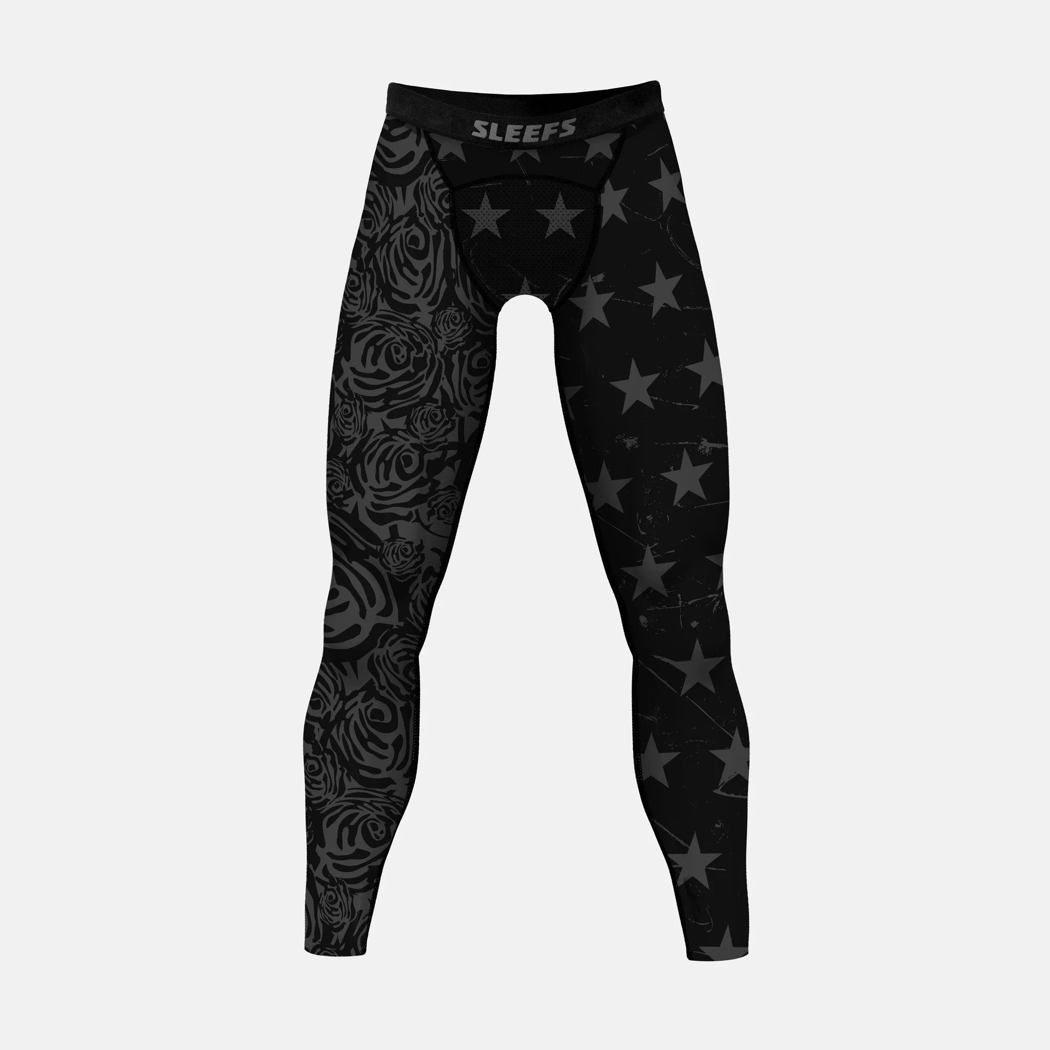 American Roses Black OPS compression tights / leggings