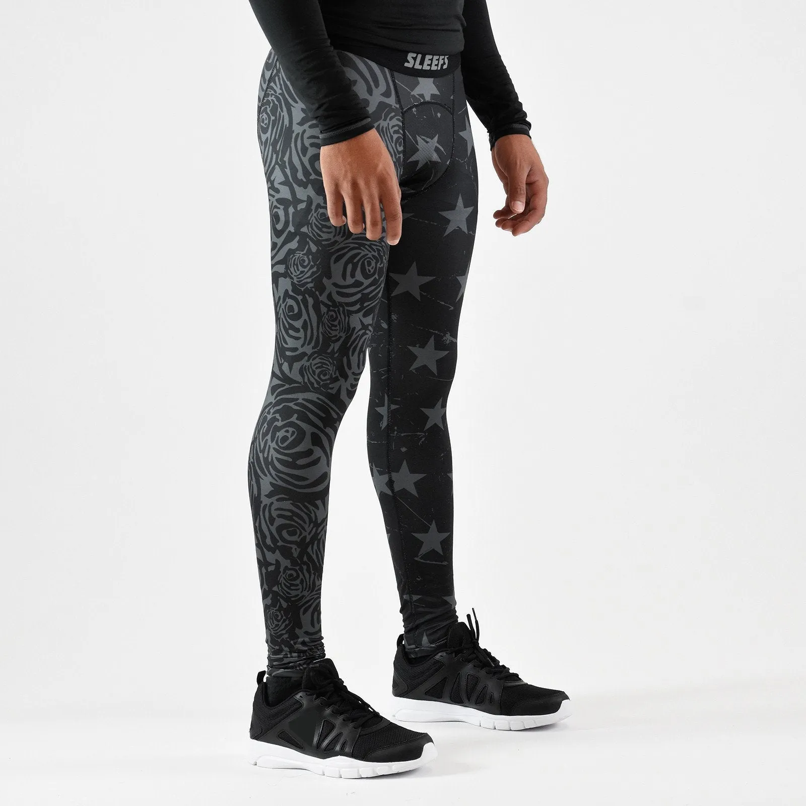 American Roses Black OPS compression tights / leggings