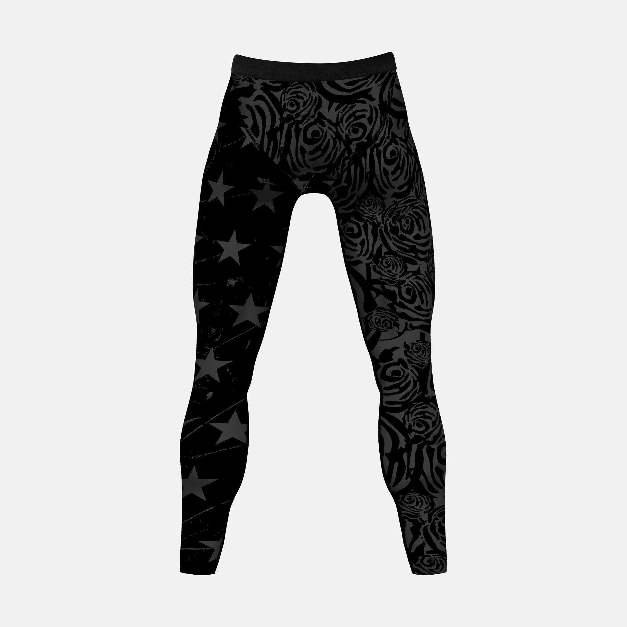 American Roses Black OPS compression tights / leggings