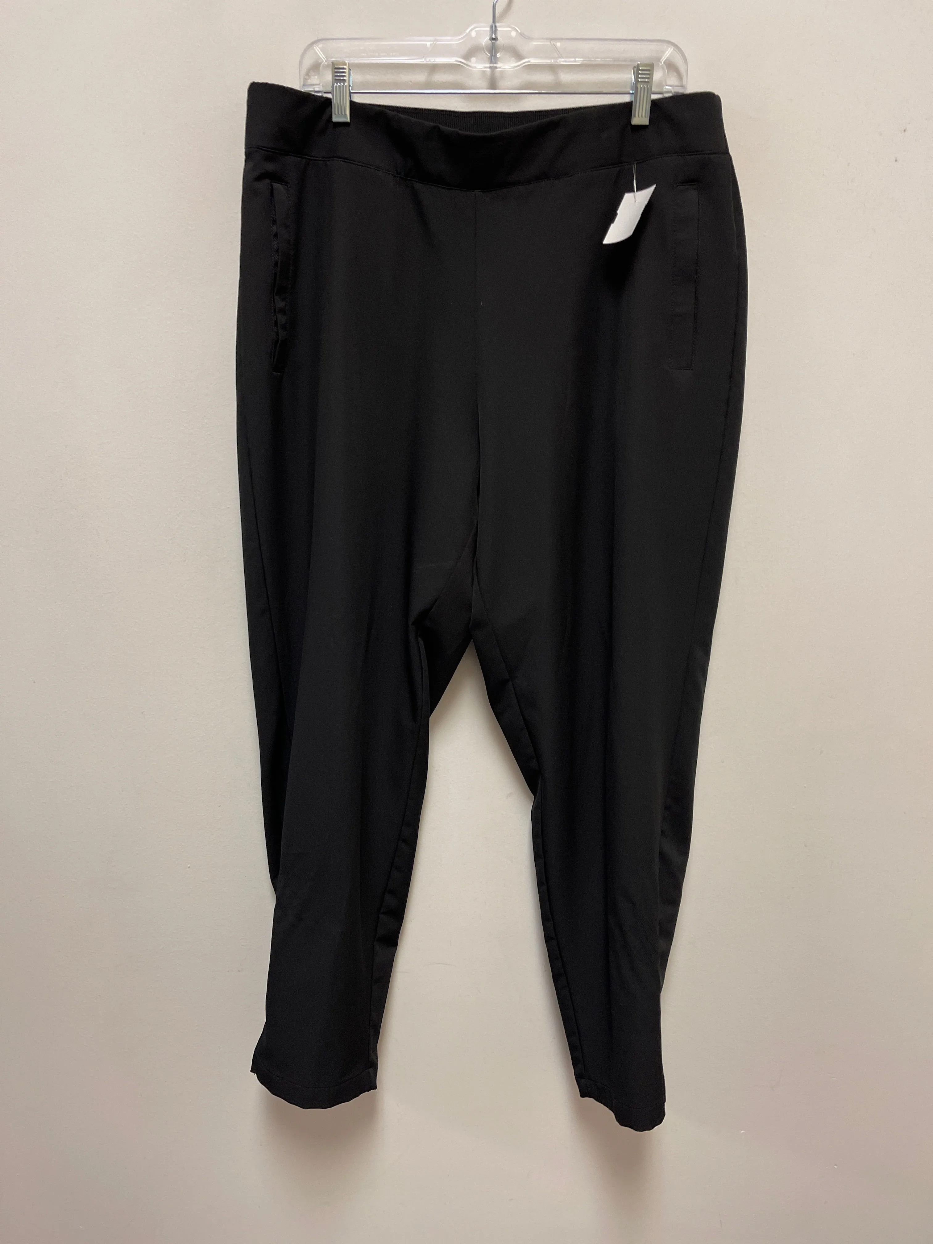 Athletic Pants By Calvin Klein In Black, Size: Xl