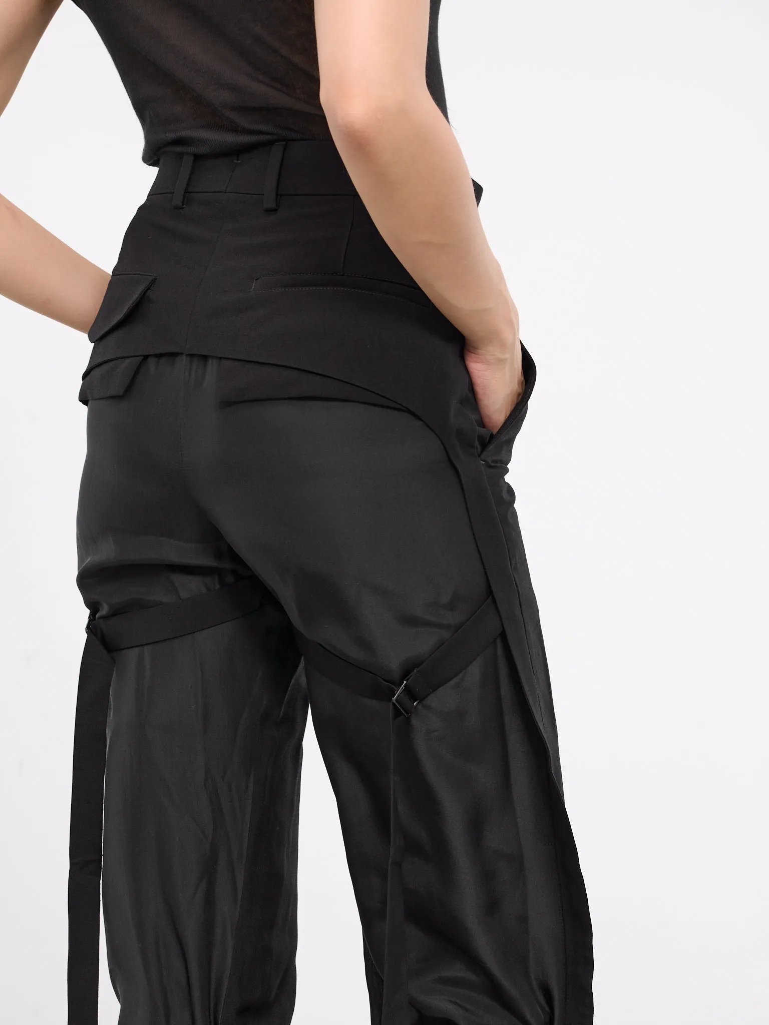 Aude Double Layer Trousers (B0011893-FA423-AUDE-BLACK)