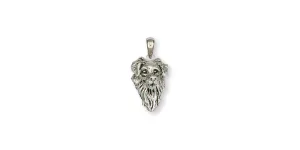 Australian Shepherd Pendant Jewelry Sterling Silver Handmade Dog Pendant D017H-P