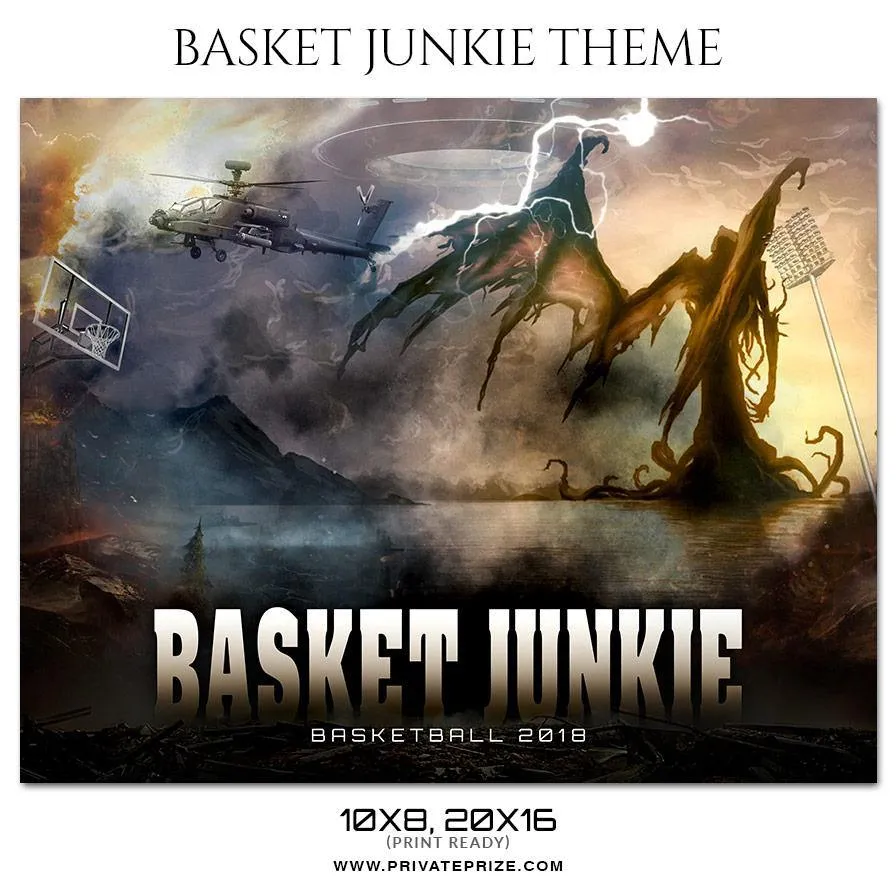 Basket Jukie - Basketball Theme Sports Photography Template