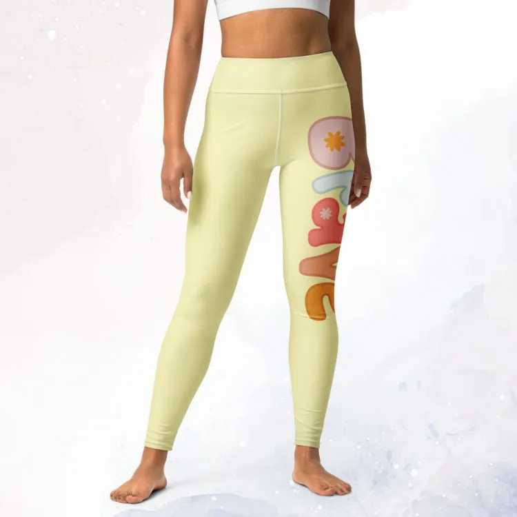 Be Brave Yellow Everyday Leggings