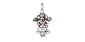 Beagle Angel Pendant Jewelry Sterling Silver Handmade Dog Pendant DAN3-SP