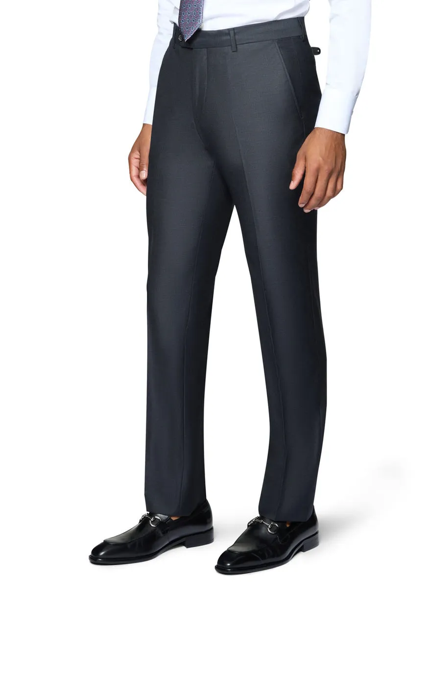 Berragamo Elegant Slim Fit Pants - Charcoal