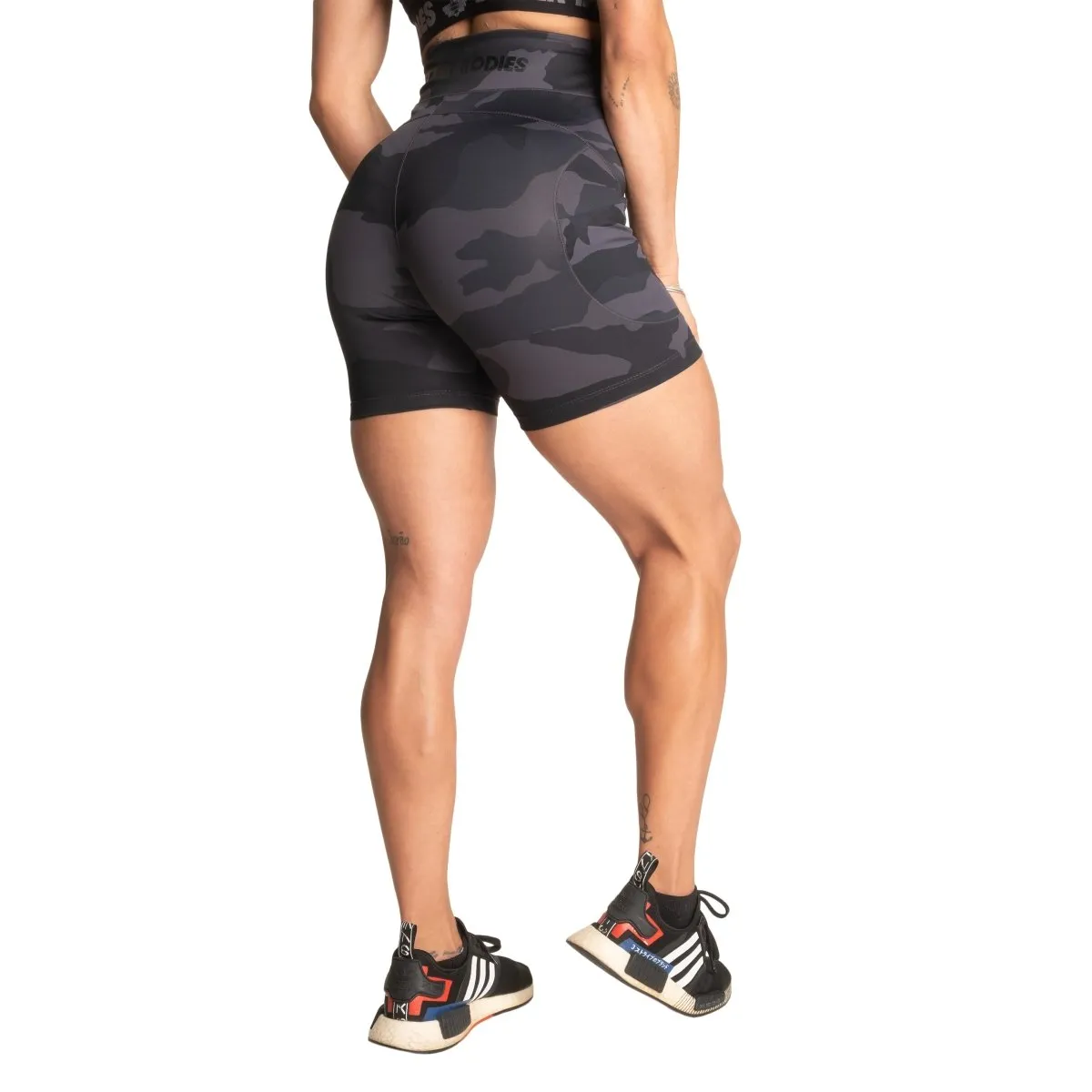 Better Bodies High Waist Shorts - Dark Camo