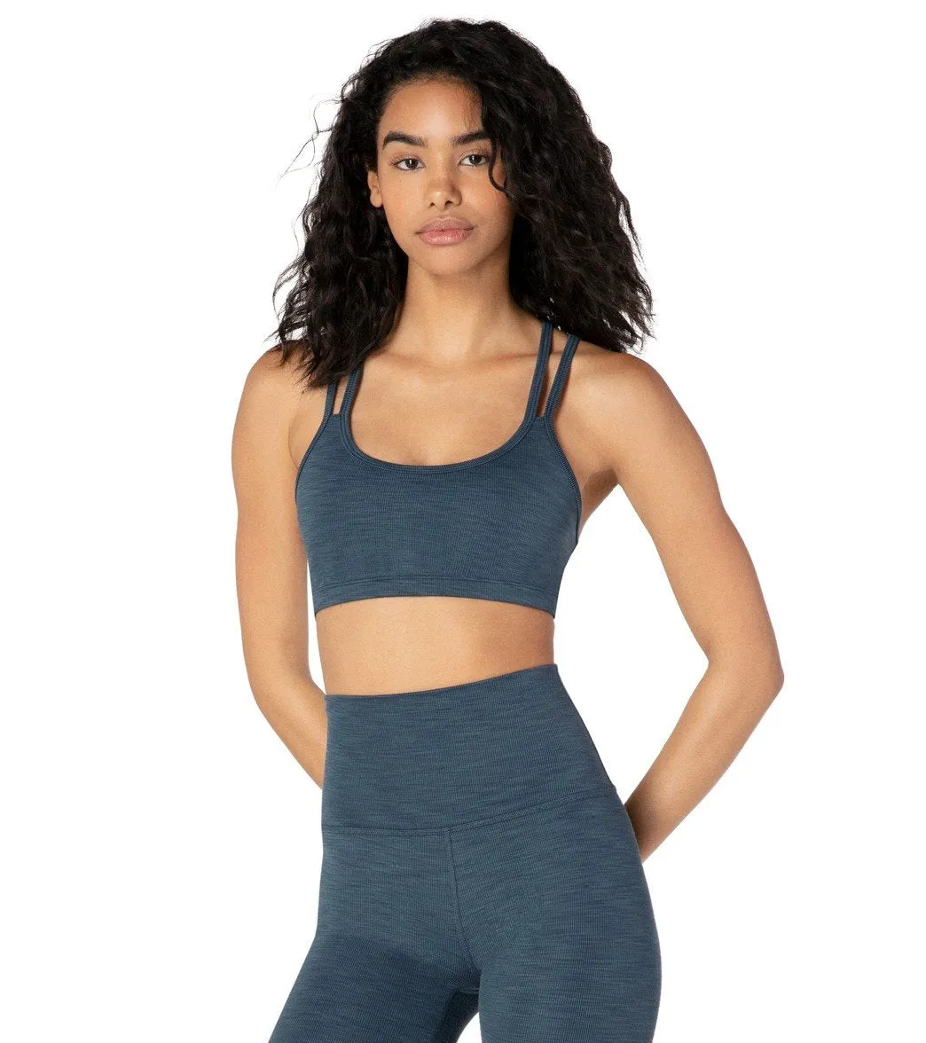 Beyond Yoga Heather Rib Yoga Sports Bra