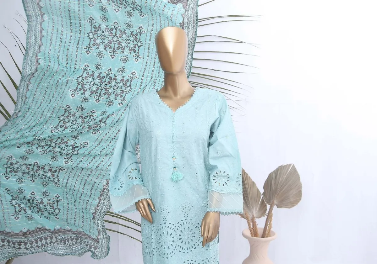 Bin Saeed Chikankari Lawn Suit BIN87