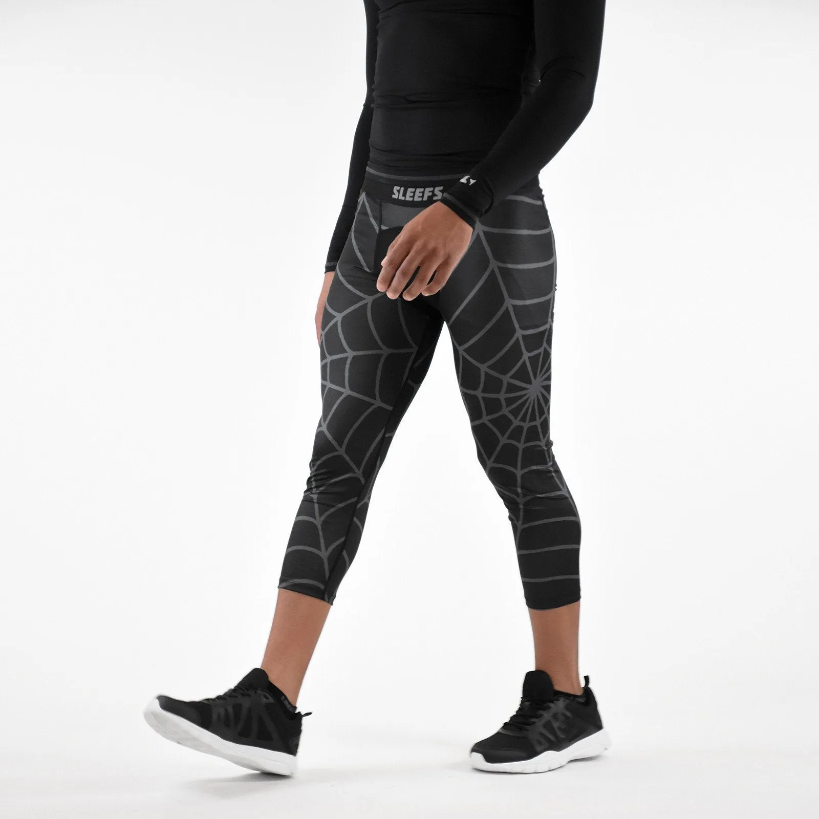 Black Ops Web Pattern Compression 3/4 tights / leggings