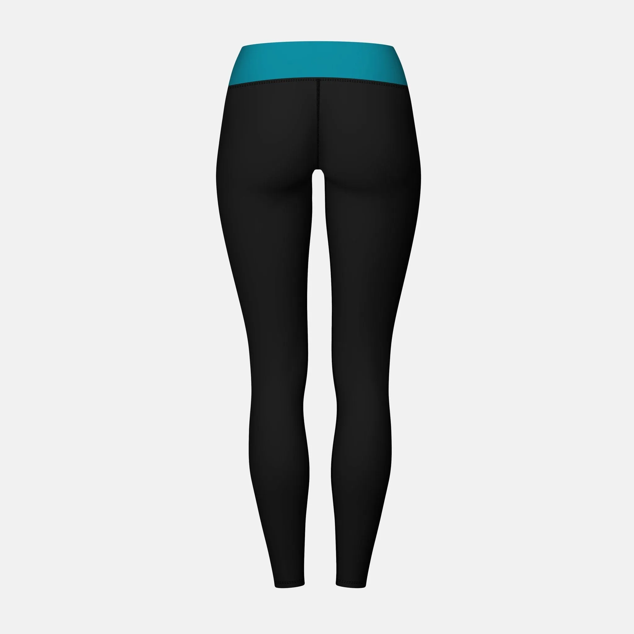 Black teal Yoga Pants