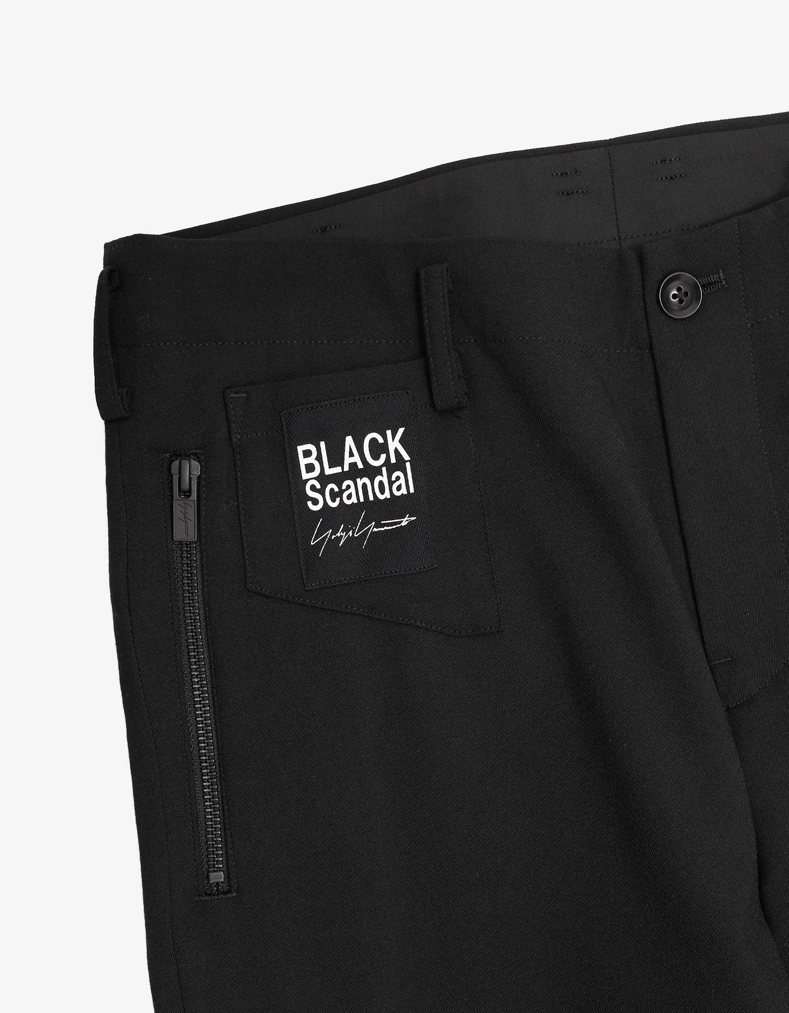 Black Zip Pocket Trousers