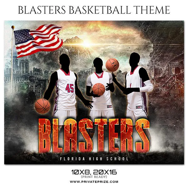 Blasters - Basketball Theme Sports Photography Template