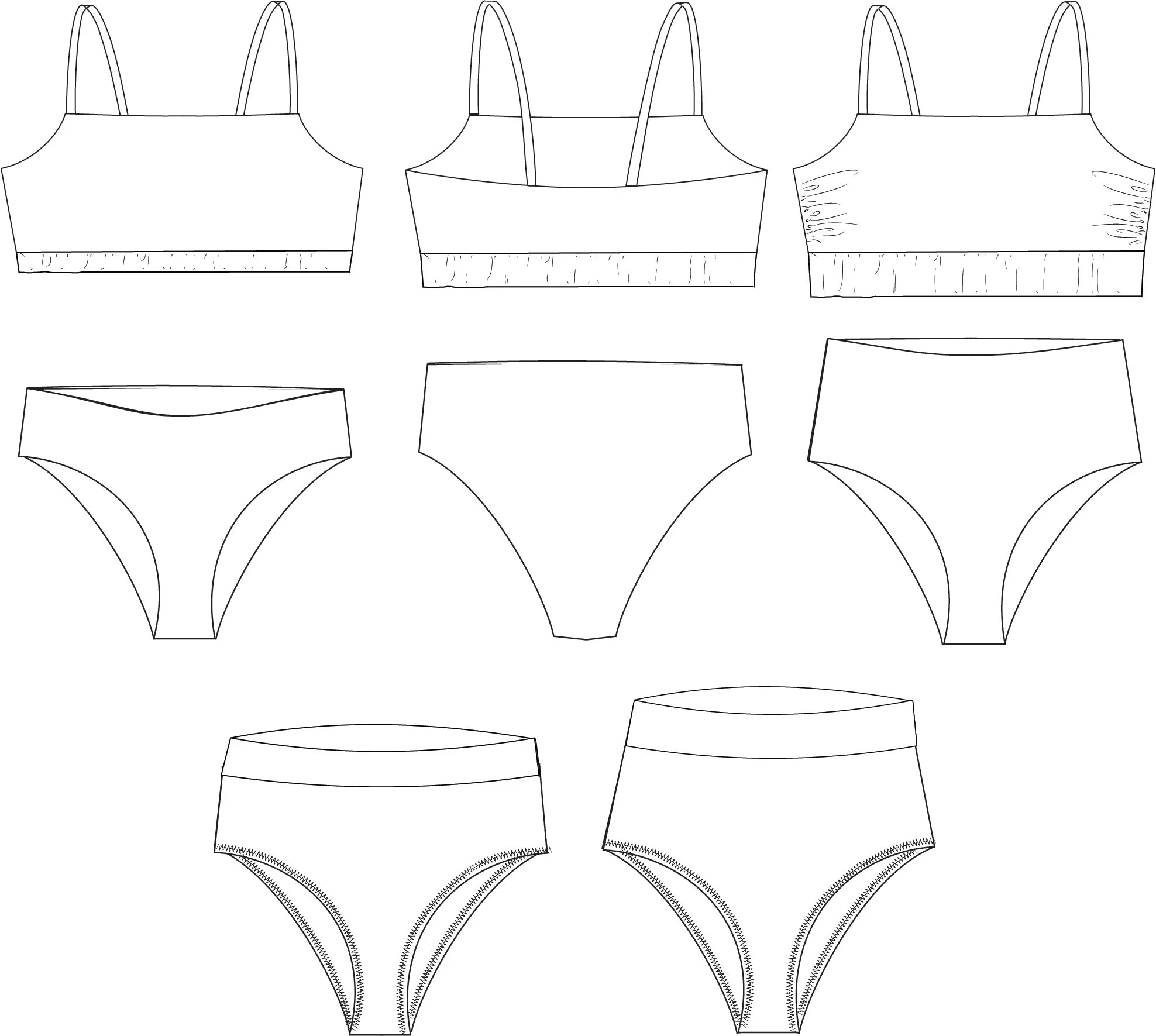 Boca Bay Swimsuit PDF Sewing Pattern Sizes B-M