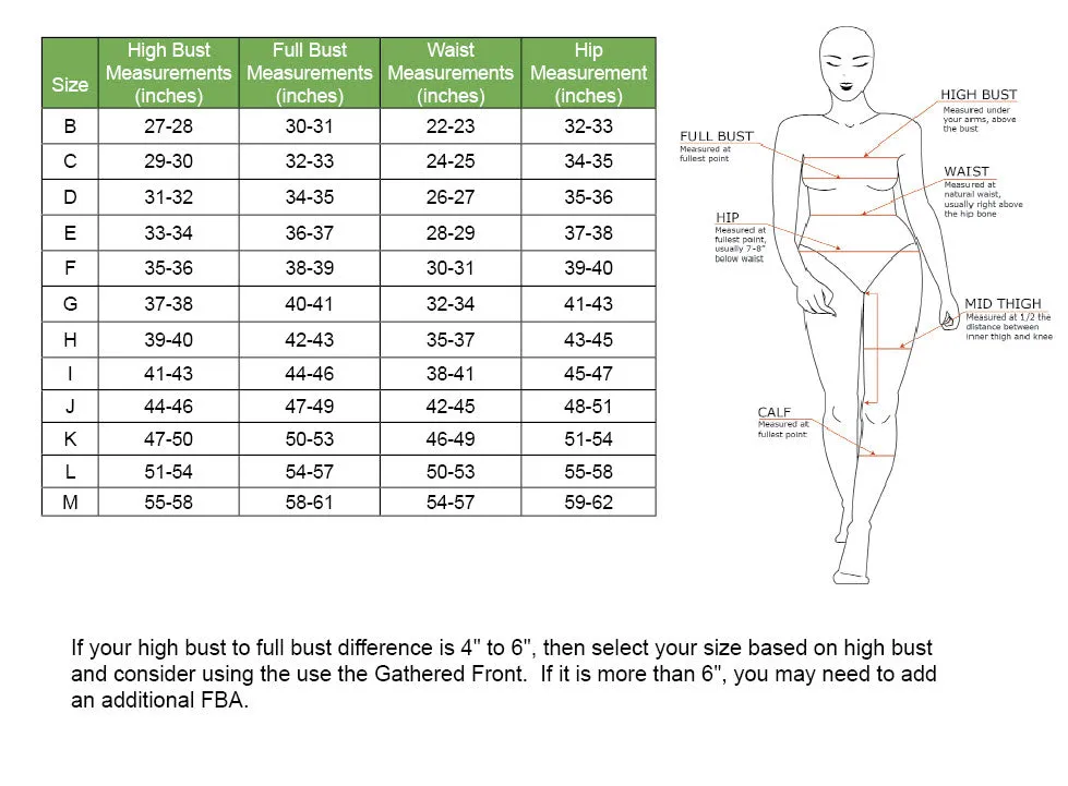 Boca Bay Swimsuit PDF Sewing Pattern Sizes B-M