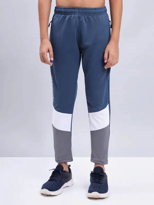 Boys Colorblock Slim Fit Trackpants with TECHNO GUARD