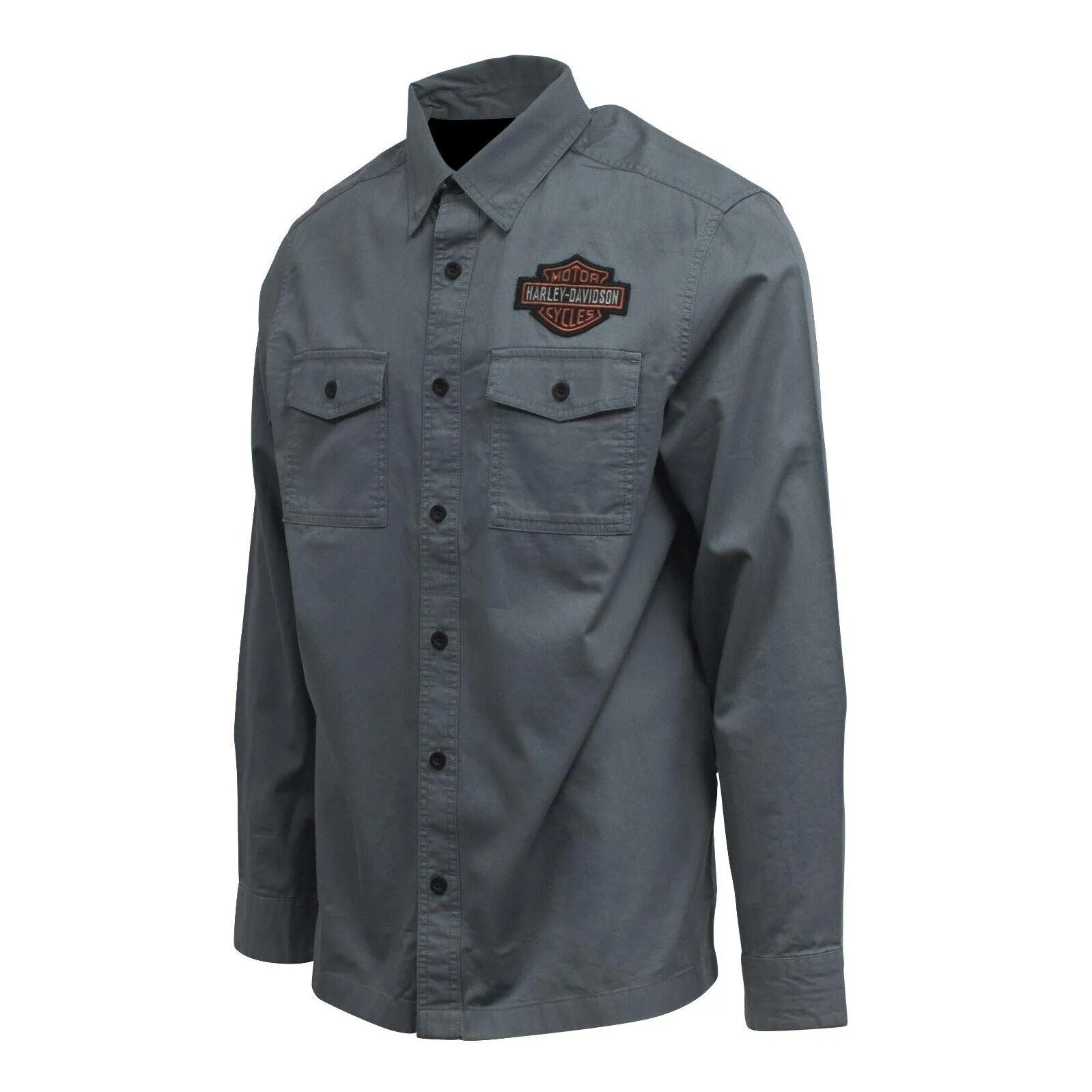 Branded  Men's Stormy Weather Bar & Shield L/S Woven Shirt (S52A)