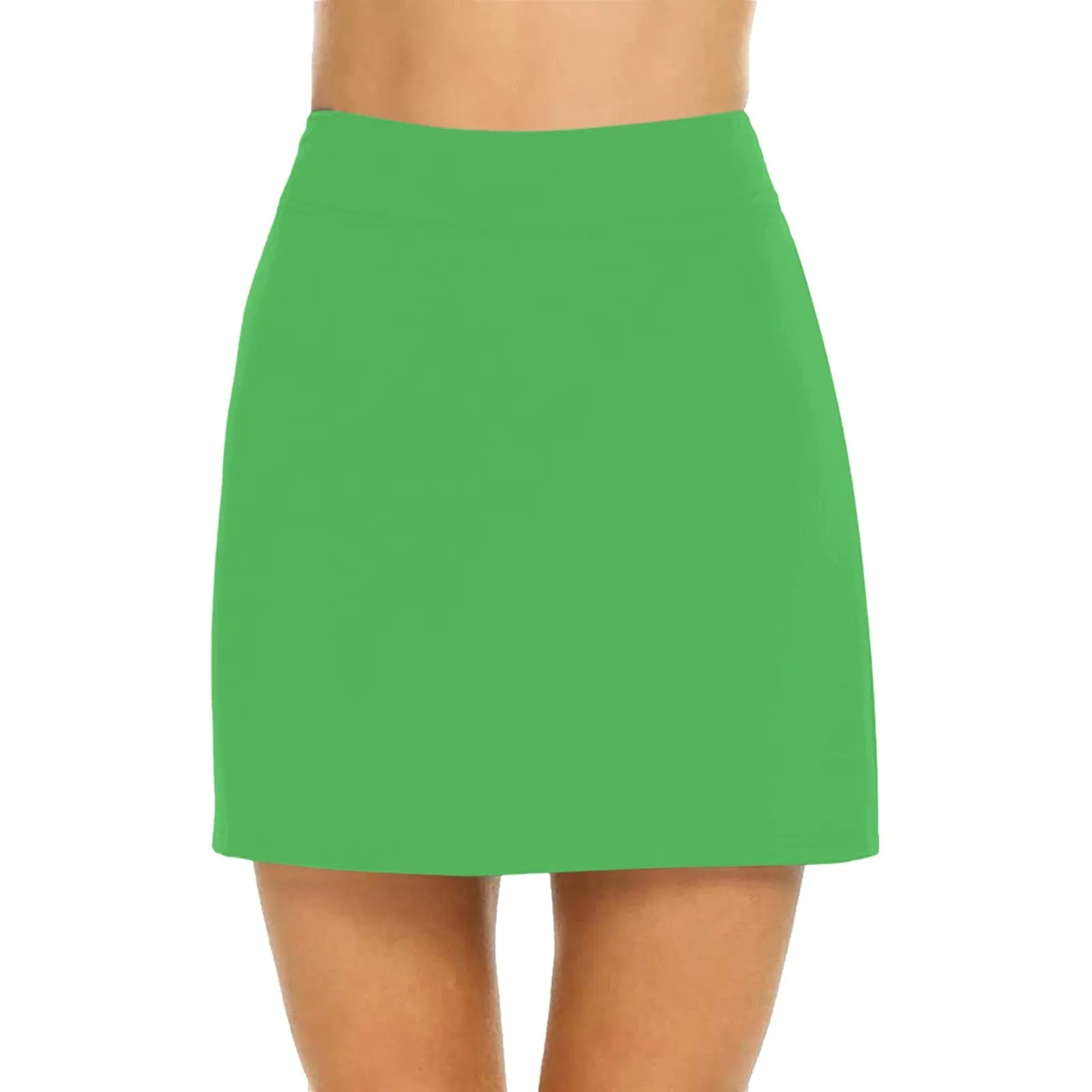 Breathable Solid Color Yoga Short Skirt