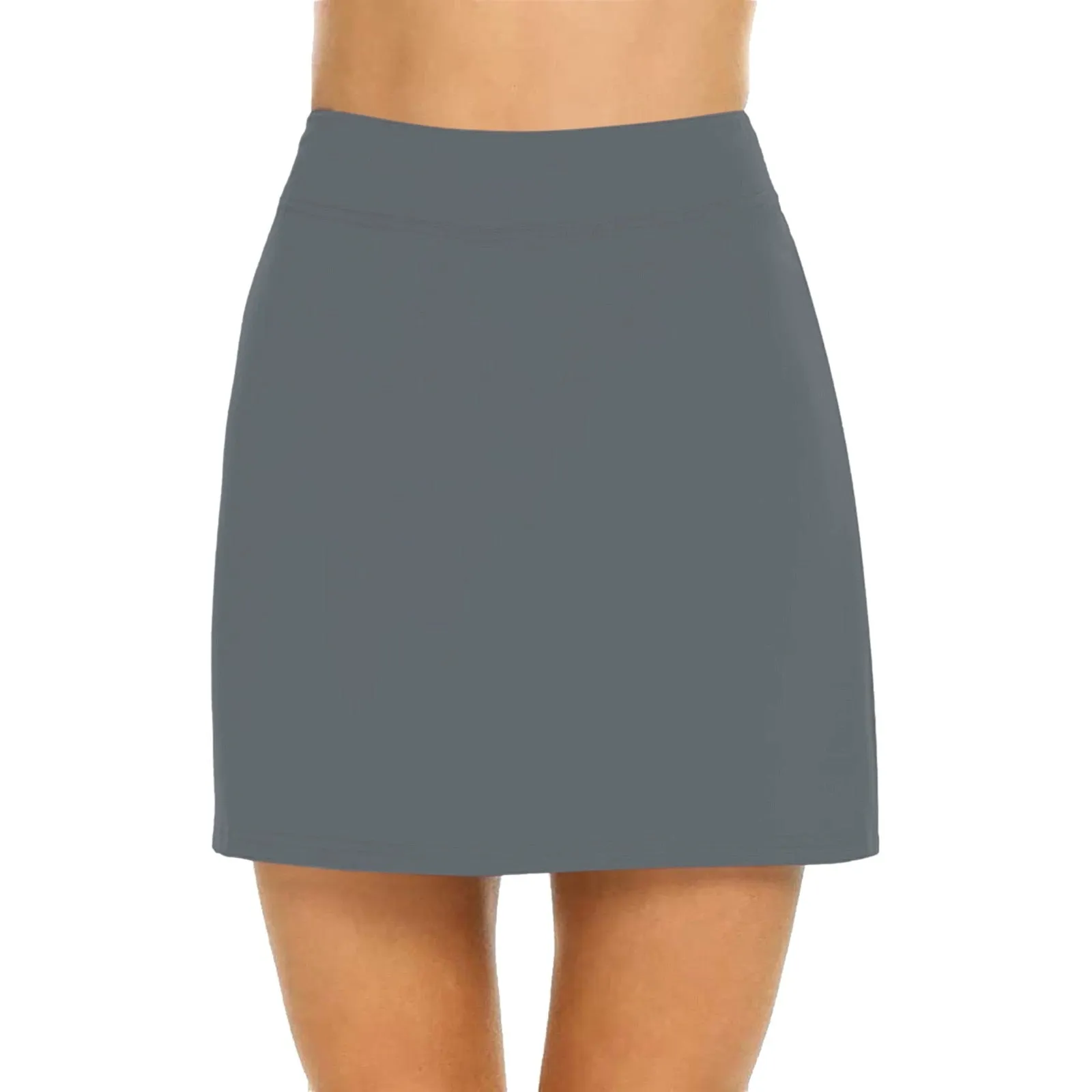 Breathable Solid Color Yoga Short Skirt