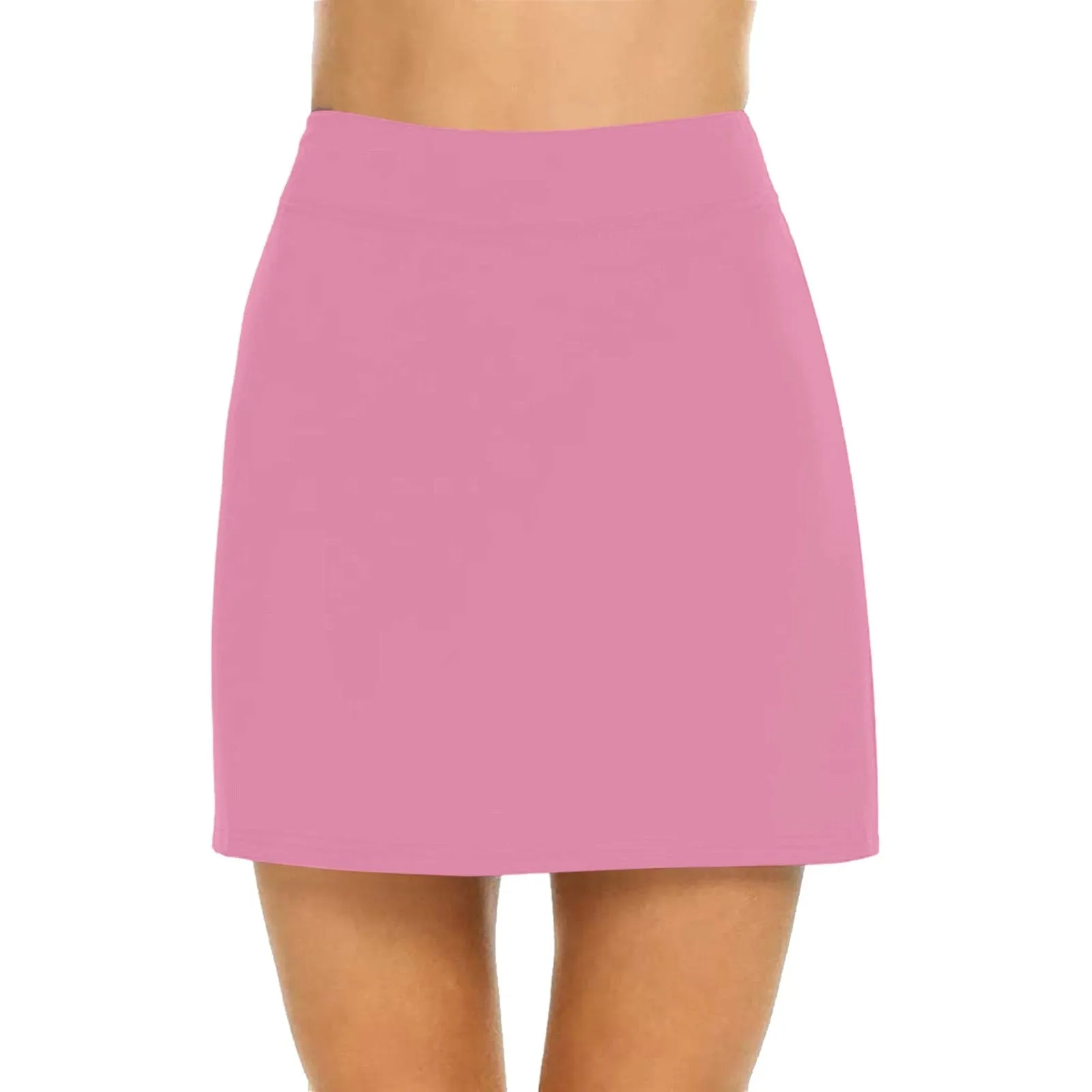 Breathable Solid Color Yoga Short Skirt