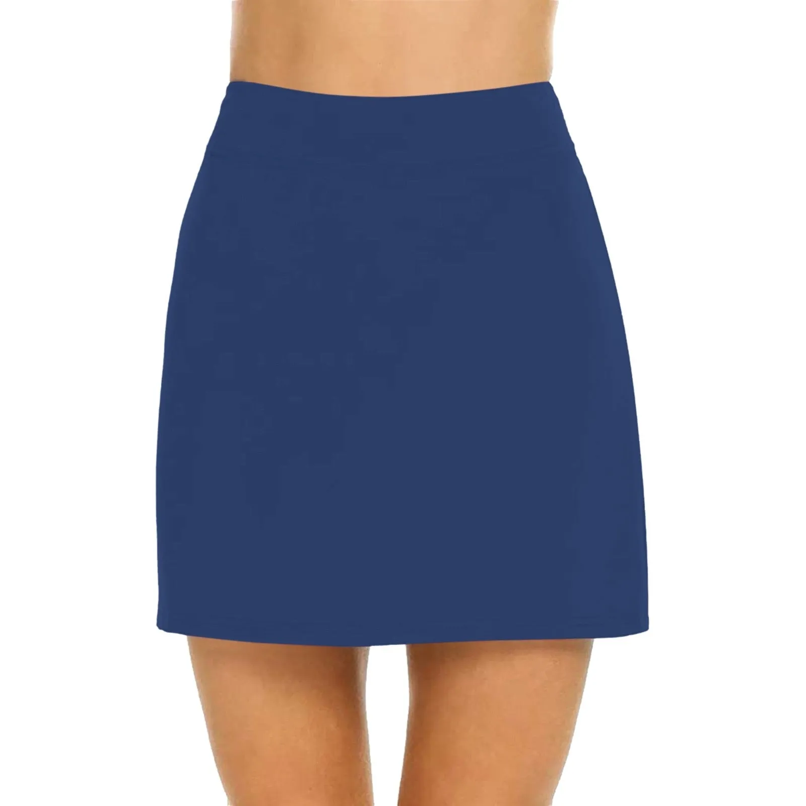 Breathable Solid Color Yoga Short Skirt