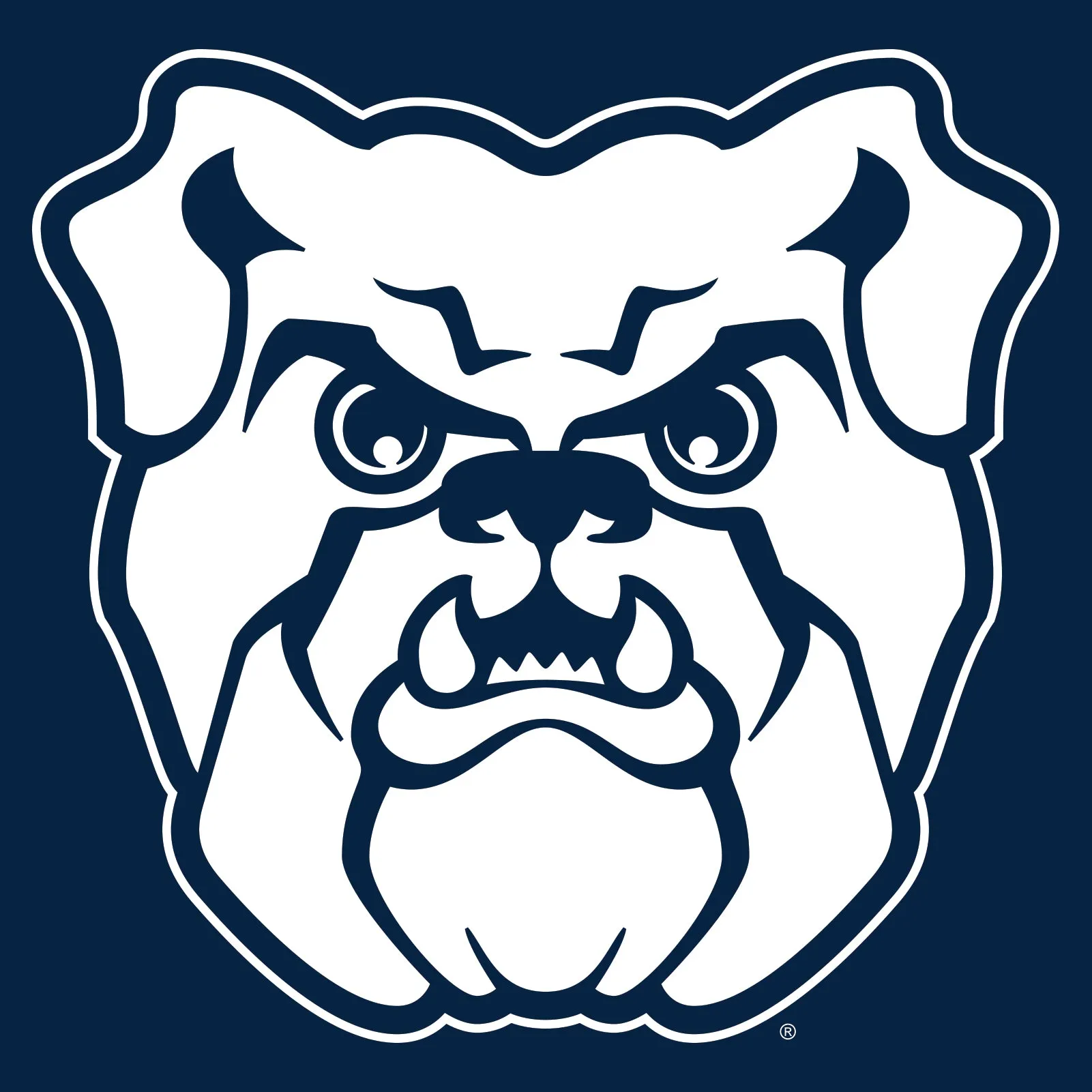 Butler University Bulldog Logo Youth Short Sleeve T Shirt - Navy