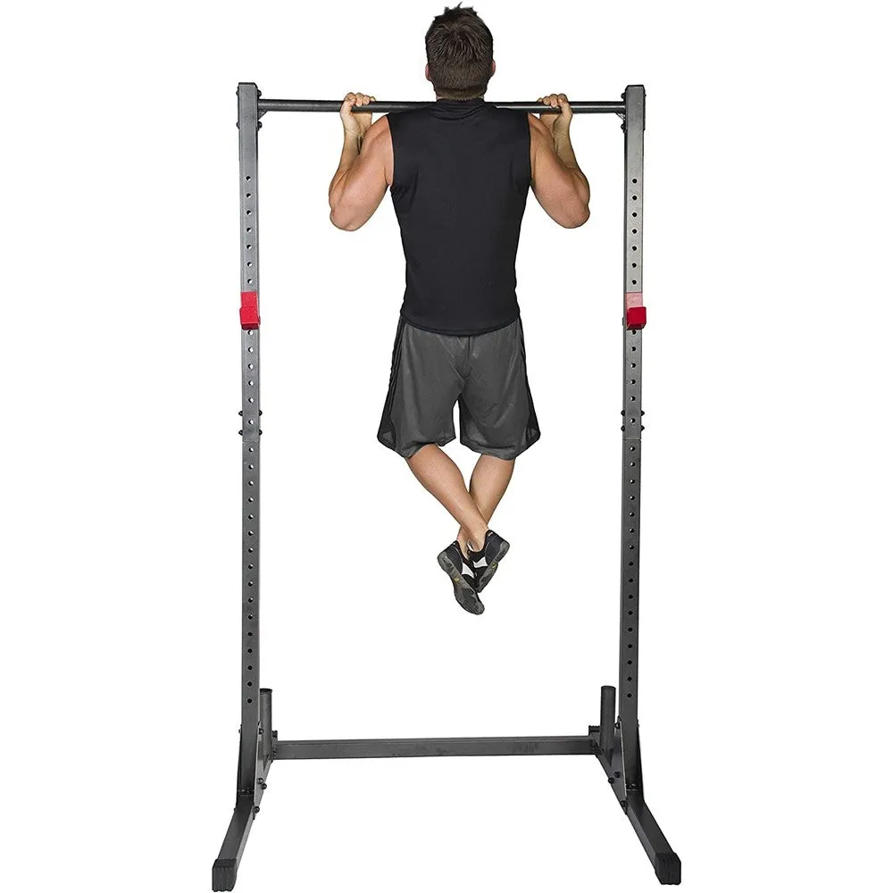 CAP Power Rack Power Cage Workout Station Home Gym for Weightlifting Bodybuilding and Strength Training (800LB Capacity  2 Extra J-Hooks)