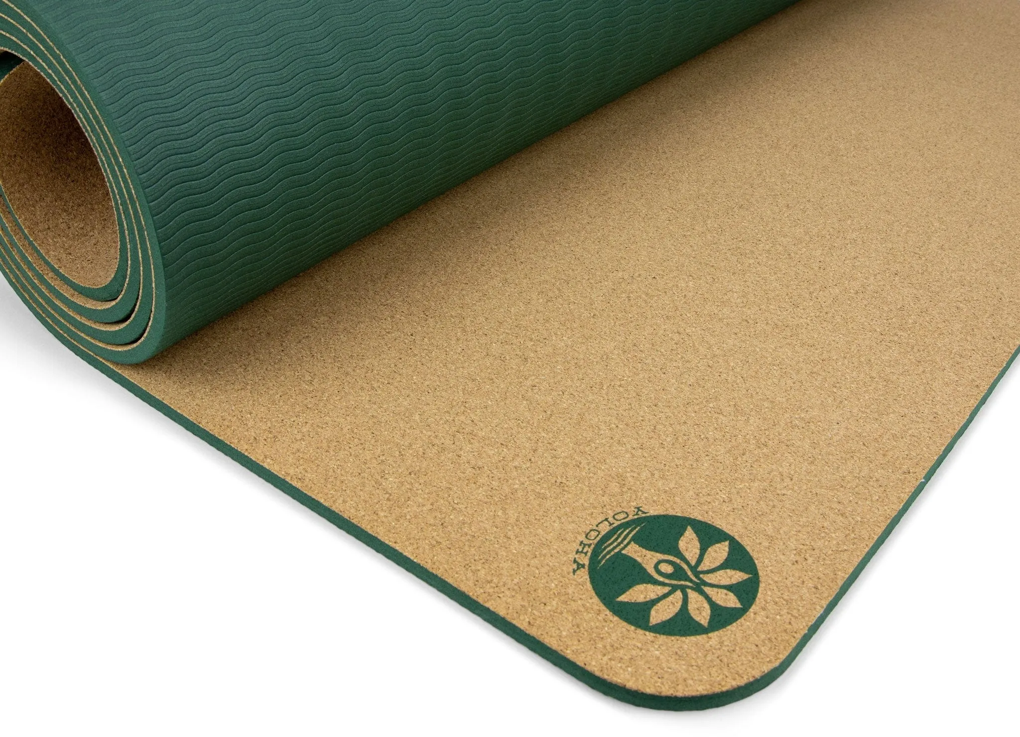 Chakras Aura Cork Yoga Mat   Plant Foam by Yoloha Yoga