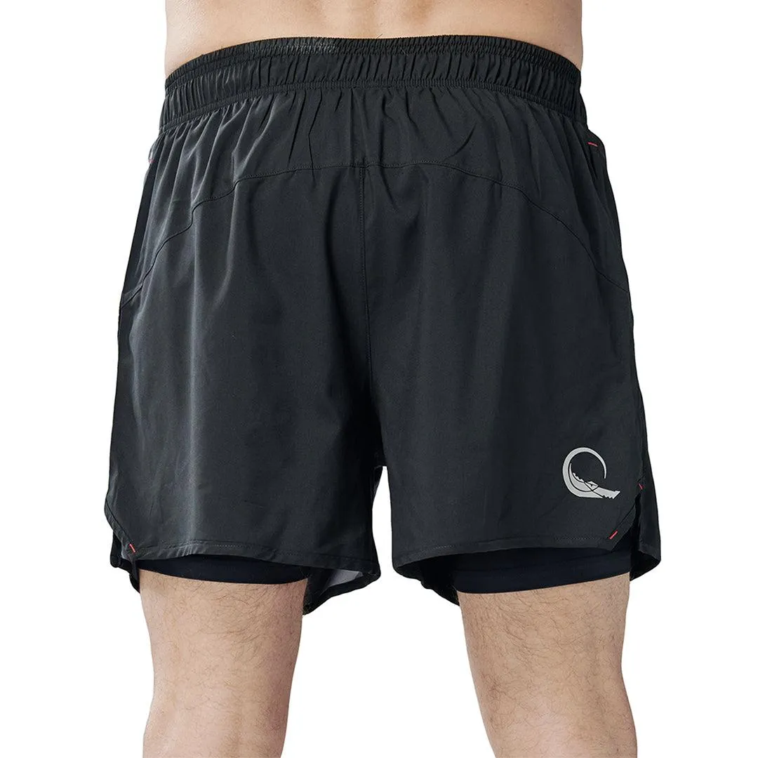 Classic UPF50  Mens 2 in 1 Compression Shorts - Alligator Style