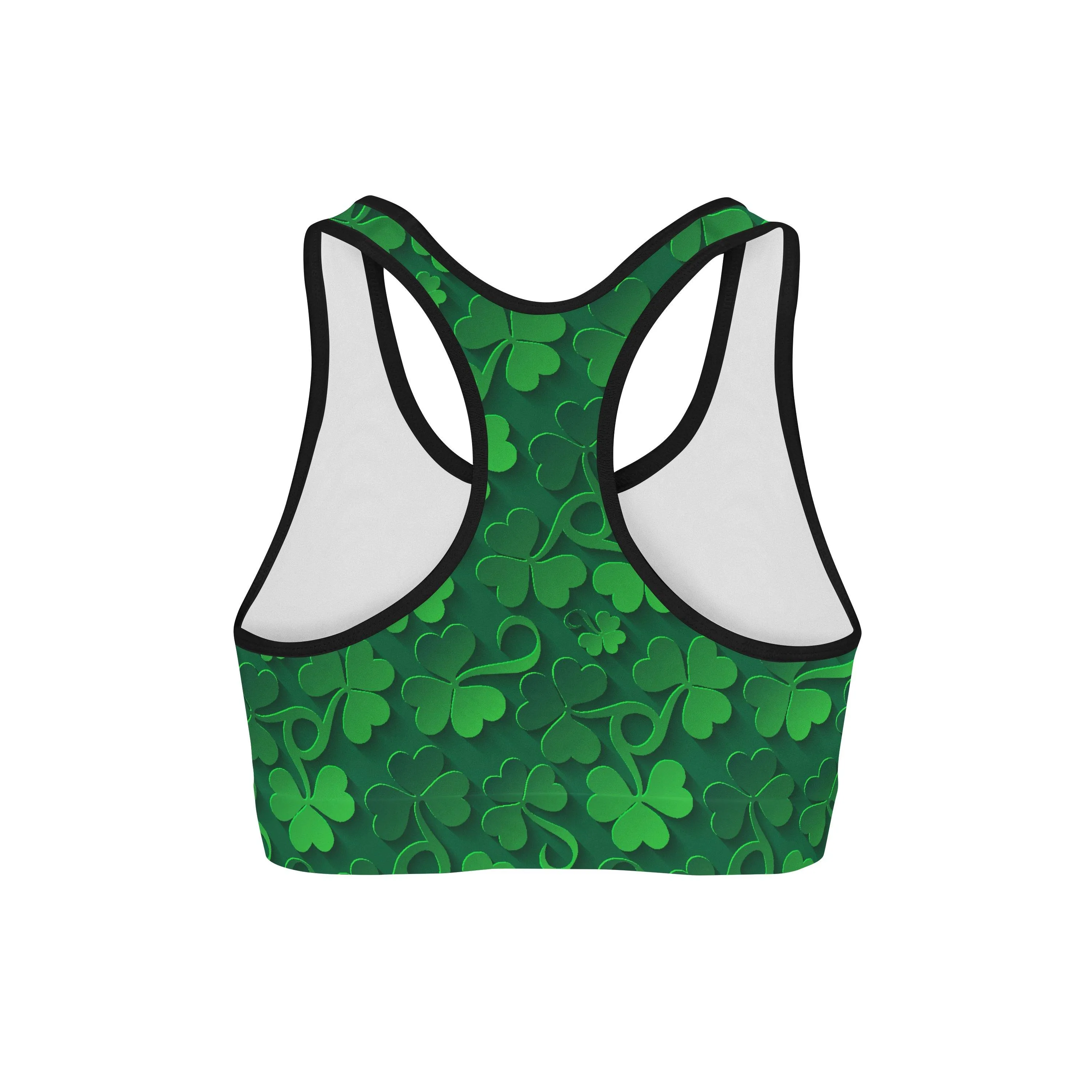 Clovers All Over Back Color Sports Bra