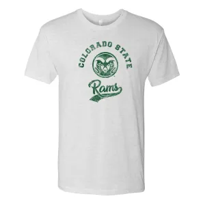 Colorado State Retro Script NLA Triblend - Heather White