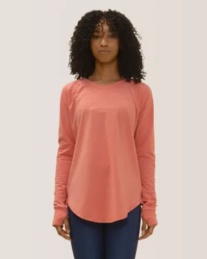 Cozy Long Sleeve Shirt - Coral