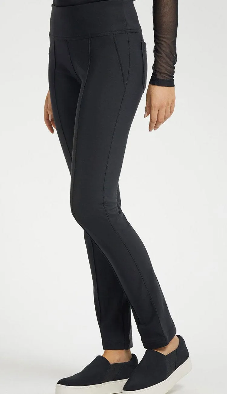 Cozy Sonia Fleece Lined High Rise Pant - Black