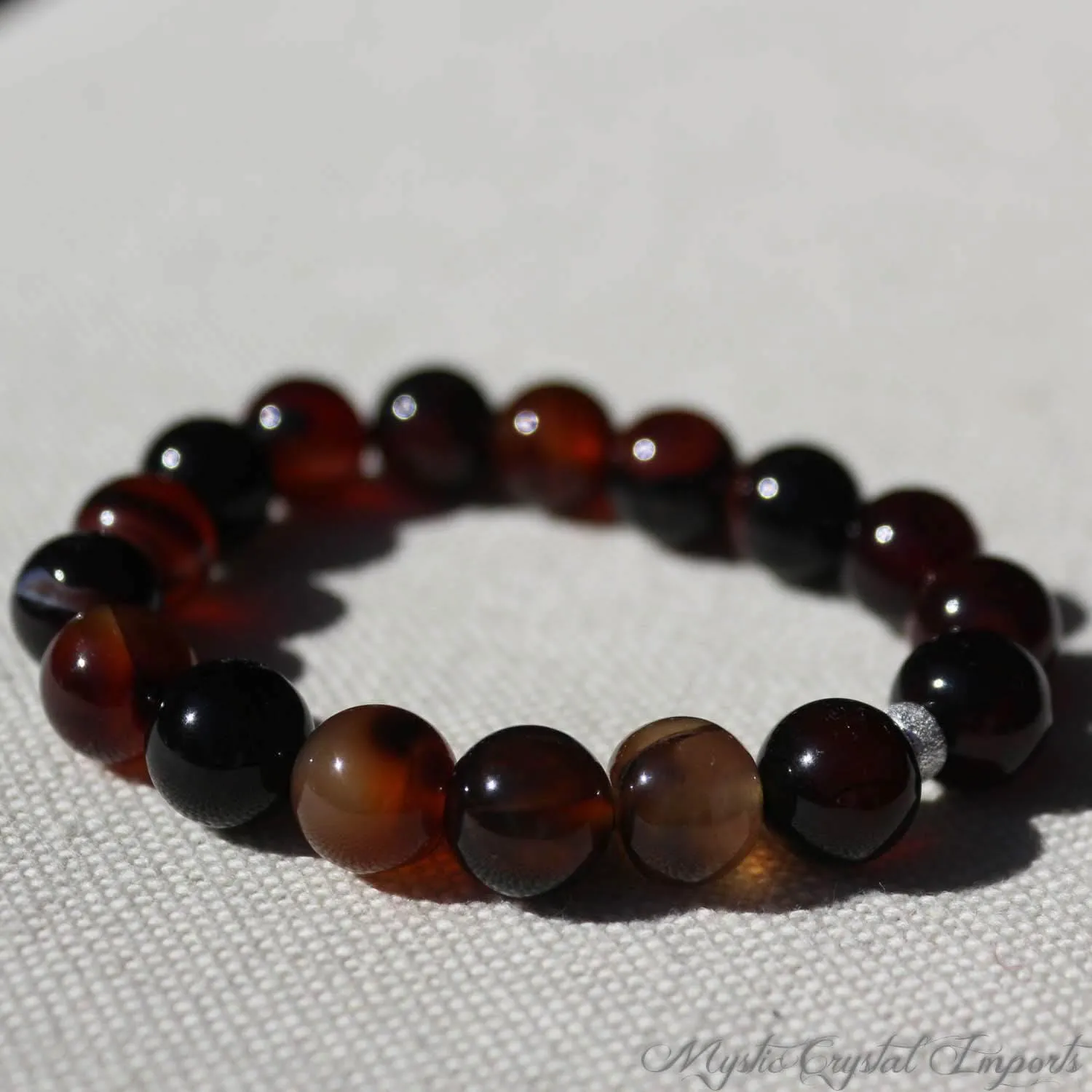 Dark Carnelian Grounding Yoga Bracelet