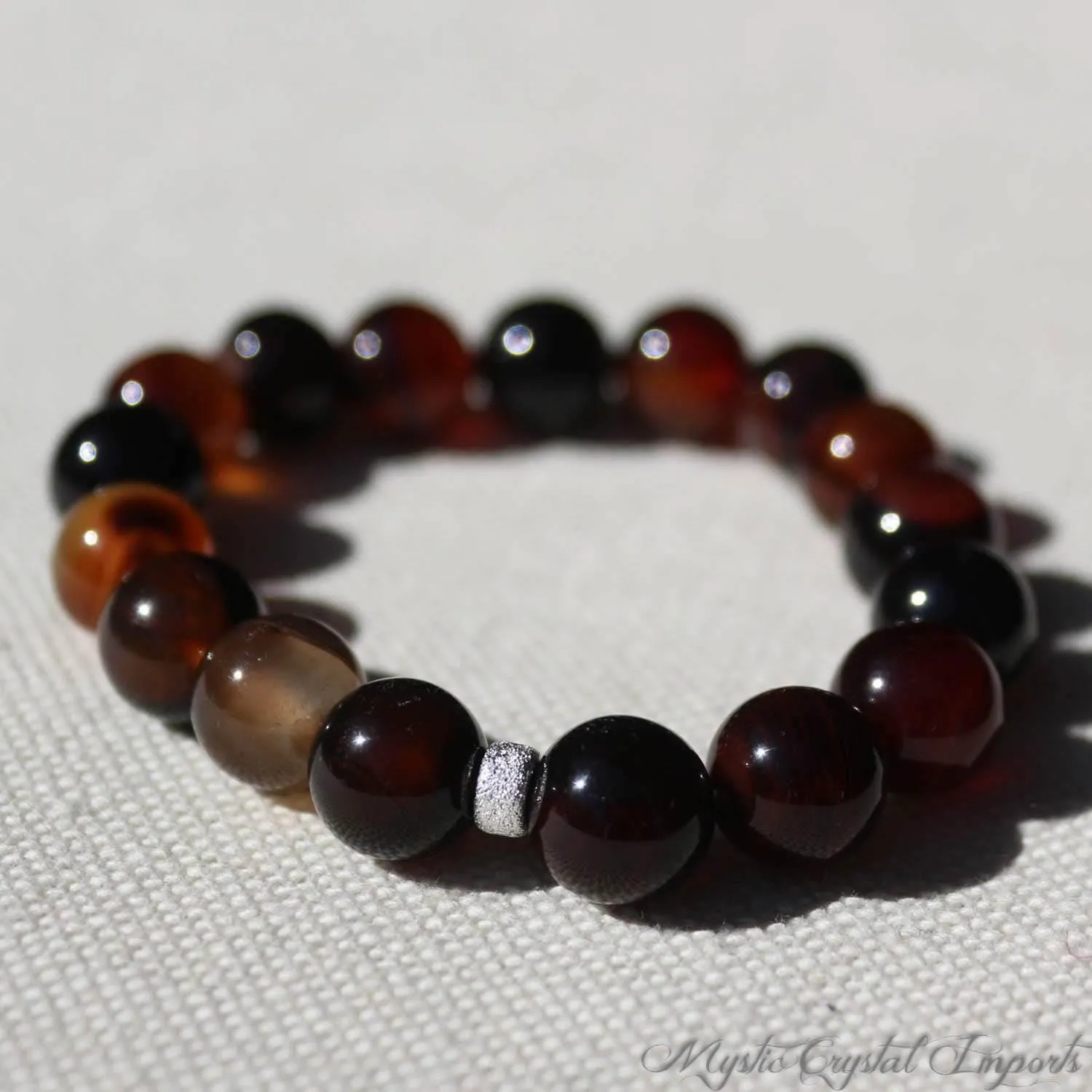 Dark Carnelian Grounding Yoga Bracelet