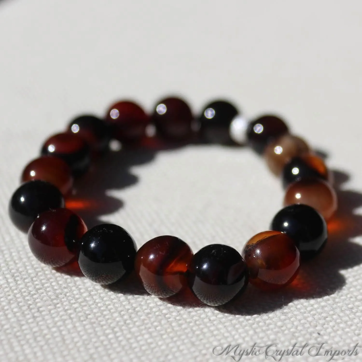 Dark Carnelian Grounding Yoga Bracelet