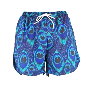 Double Layer Jazzy Shorts | Blue Peacock