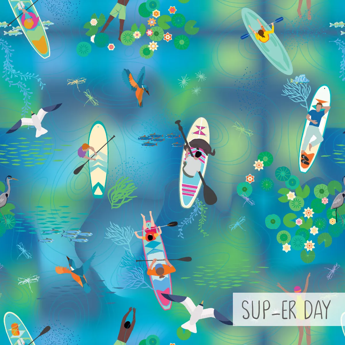 Double Layer Jazzy Shorts | SUP-er Day