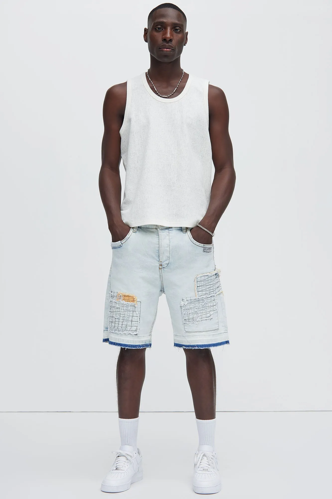 Duval Textured Relaxed Tank - Off White