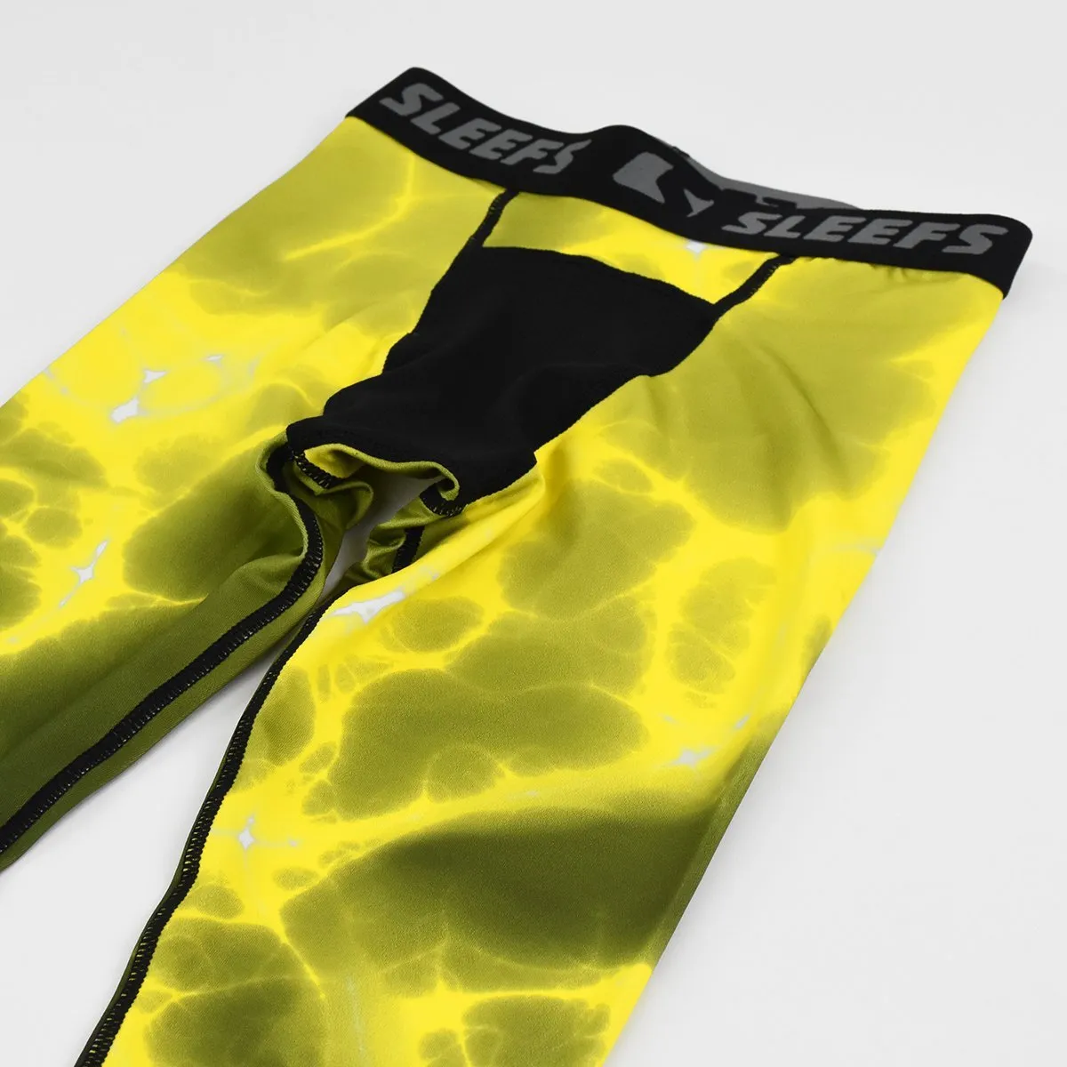 Electric Yellow Kids compression tights / leggings