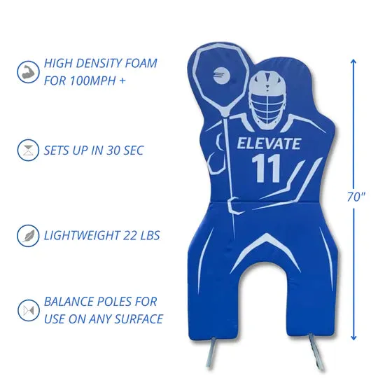 Elevate Sports 11th Man Pack - Goalie Elite   Defender Pro Lacrosse Dummy Pack